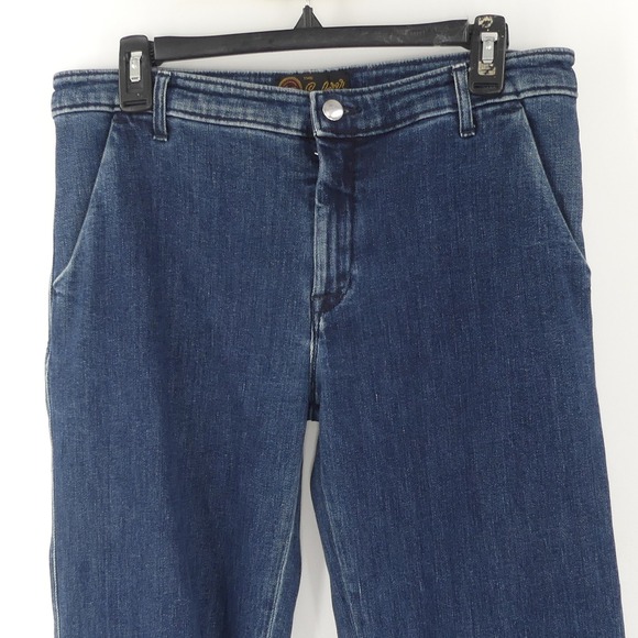 Seafarer Mid-Rise Wide Leg Maggie May Cuffed Jeans Size‎ 30 Made in Italy - Picture 2 of 7